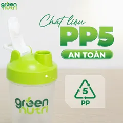 Bình Lắc Green Nutri 400ml Có Quai Xách - Bình Thủy Tinh Pha Bột Thực Phẩm Đa Năng, Dễ Vệ Sinh, Tiện Dụng, Phù Hợp Mọi Người